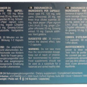 Endurancer 24 Kapseln - 10Stück - Neu & OVP - Blitzversand