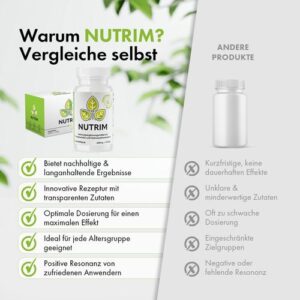 NUTRIM - 3x 60 kapseln mit knotentang, Ingwer, Grünem Tee, Grünem Kaffe und Kardamom